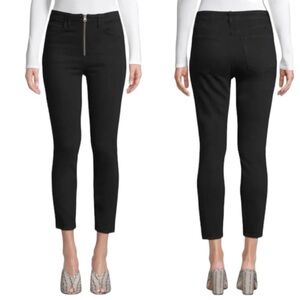 AGOLDE Jeans Pants Size 29 Nico Black Denim Exposed Zipper High Rise A100B-1046